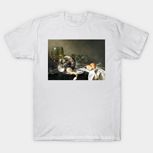 Willem Claesz. Heda Still Life T-Shirt by pdpress